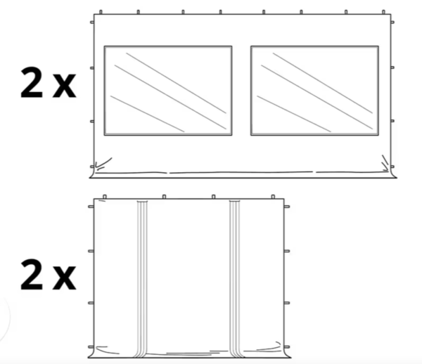 Faltpavillon 4x6 Meter mieten, Faltzelt schwarz, Ruck-Zuck Pavillon